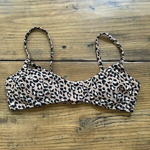 Aerie scoop bikini top size large